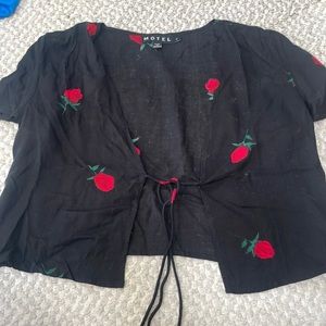 Motel Rocks tie front top